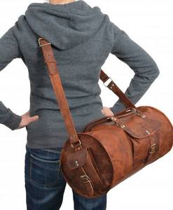 Sacs de sport de luxe faits à la main, personnalisés, 100% cuir véritable, durables, grande capacité, résistants à l'eau, écologiques, pour week-end - Product Image 4
