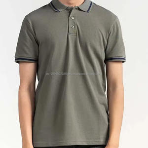 Nueva Camiseta Polo Moderna de Manga Corta, Camiseta Polo Lisa de Tela para Impresión, Camiseta Polo Lisa para Hombre, Camiseta Polo con Logotipo Bordado para Golf - Product Image 1