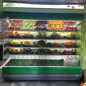 Réfrigérateur commercial de 2 mètres pour rideau de vent, <span class=keywords><strong>extra</strong></span>-longueur pour les supermarchés, Malatang et les magasins de légumes - Product Image 4