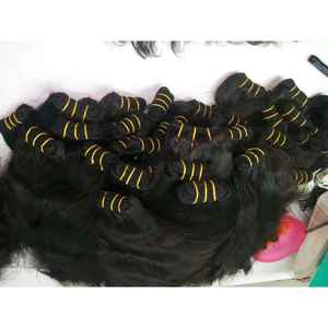 Extensions de cheveux humains vierges indiennes ondulées de haute qualité 10-34 pouces CHEVEUX HUMAINS Marque - Product Image 1