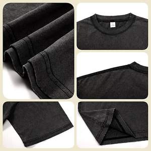Camisetas de Manga Corta para Hombre, Estilo Vintage, 230 g/m², Lavadas, Oversize, Personalizadas con Impresión, de Algodón, Lavado Ácido - Product Image 3