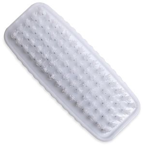 Spazzola per unghie a doppia faccia da 3,5 pollici in plastica bianca con setole in polipropilene per la pulizia di cucina, casa e ristorante - Product Image 1
