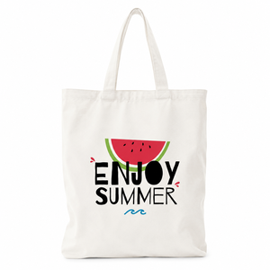 Bolsa de Mano Personalizada de Lona 100% Algodón |   Disfruta del verano con un estampado colorido de pájaros pavo real, bolso de moda reutilizable para la playa, compras y viajes - Product Image 1