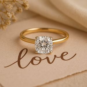 1.50 Carat Square Cushion Cut Lab Grown Diamond <b>Solitaire</b> <b>Ring</b> for Women IGI Certified Solid Gold Engagement <b>Ring</b> VVS/VS Clarity - Product Image 4