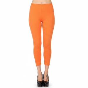 Leggings Largos de Color para Mujer, de Algodón y Fibra de Bambú, Tejidos, de Secado Rápido, Transpirables, de Cintura Alta, OEM, Elásticos y Gruesos para Correr - Product Image 1
