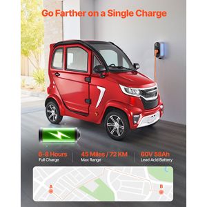 Scooter Eléctrico para Discapacitados de 4 Ruedas, Cerrado, 3 Plazas, Capacidad de 660 Libras, 2000 W, para Personas Mayores y Adultos - Product Image 4