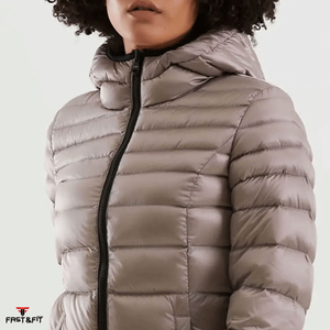 Veste d'hiver rembourrée en coton, coupe-vent, imperméable, respirante, à col montant, avec ceinture, manches longues, design personnalisé - Product Image 5