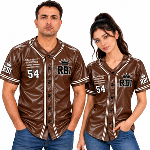 Maillot de baseball pour homme adulte, imprimé numérique, en tissu similicuir, antibactérien, séchage rapide, respirant, grande taille, anti-UV, entièrement imprimé sur le devant - Product Image 3