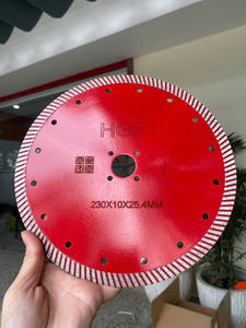 Lame diamantée industrielle HGP 105 mm, turbo, revêtement Ti, multi-tailles, pour la découpe de pierre artificielle, marbre, granit - Product Image 4