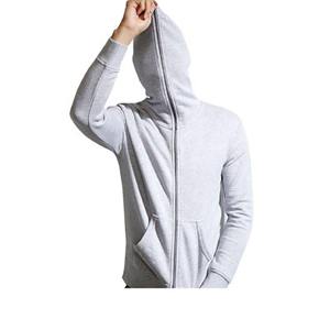 Sweat à capuche zippé pour homme, surdimensionné, de haute qualité, style vintage, effet délavé soleil et usé, délavé à l'acide - Product Image 1
