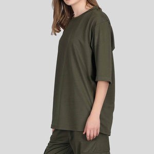 Nouveau design 2026 – T-shirts streetwear amples et respirants en 100 % coton pour femme, idéaux pour l'été, avec options OEM/ODM - Product Image 3