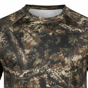 Camisa de caza ligera de manga corta con cuello redondo para invierno, fabricación profesional, camisa de caza con estampado digital personalizado - Product Image 6