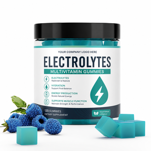 Bonbons Gélifiés Énergisants Naturels aux Plantes, Multivitamines et Électrolytes, 60 Unités, Complément Alimentaire pour Adultes, Fournisseur OEM ODM - Product Image 1