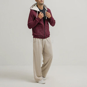 Premium Winter Wear For Cold Weather Comfort Sherpa Lined Hoodie Soft Warm Fabric Design Stylish Everyday Casual Outfit - Product Image 2