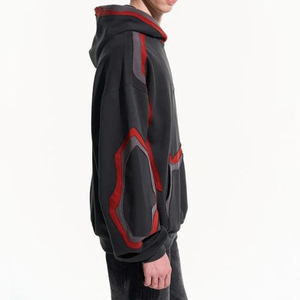 Sweat-shirt à capuche pour hommes, vente en gros, couleur unie, décontracté, respirant, avec logo personnalisé - Product Image 2