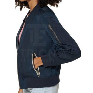 Wholesale Price Top Quality <b>Women</b> <b>Bomber</b> <b>Jacket</b> Custom Logo Nylon Polyester <b>Bomber</b> <b>Women</b> <b>Jacket</b> Best Price <b>Women</b> <b>Bomber</b> <b>Jacket</b> - Product Image 3