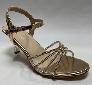 Sandalias de Tacón Alto con Punta en Pico y Decoraciones de Pedrería, Estilo Retro Francés de Lujo para Mujer, Ideales para Fiestas Elegantes - Product Image 1