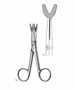 Portaagujas Schoemaker-Loth con Tijeras de 125 mm, Acero Inoxidable Premium, Plateado - Product Image 1