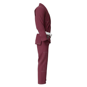 Kimono de BJJ pour homme le plus populaire, couleur marron, avec ceinture blanche, coupe classique, vêtements d'arts martiaux pour adultes, logo personnalisé, uniformes de BJJ OEM - Product Image 3