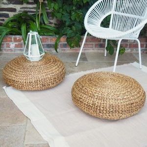 Cojín de suelo de jacinto de agua vietnamita para exportación, colchoneta de asiento de paja tejida gruesa para el hogar y hoteles - Product Image 5