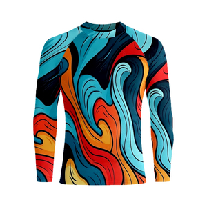 <b>Surfing</b> Rash Guard Swimwear Men Long Sleeve UV Protection Diving Wear Summer Water Sports Swimming Pro <b>Surfing</b> Essentials - Product Image 2