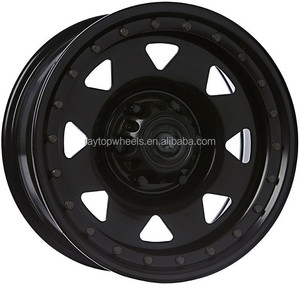 Personnalisable <span class=keywords><strong>18</strong></span> <span class=keywords><strong>Pouces</strong></span> 8 Rayons Triangle Noir <span class=keywords><strong>Roue</strong></span> en <span class=keywords><strong>Acier</strong></span> 18X8J 18X9J 5x139.7 5X150 6x139.7 pour Pickup & SUV - Product Image 5