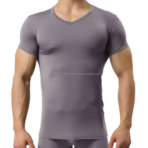 เสื้อยืดผู้ชายแขนสั้น เสื้อยืดผ้าฝ้ายทรงหลวม เสื้อยืดคอกลม สตรีทแวร์ - Product Image 5