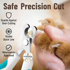 Coupe-ongles pour chat et chaton en acier inoxydable, design luxueux et doux, facile à utiliser, coupe précise et nette, coupe-ongles pour animaux de compagnie - Product Image 4