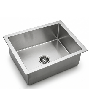 Fregadero de Cocina de Acero Inoxidable 304, de un Solo Tazón, Rectangular, Acabado Cepillado, para Múltiples Usos - Product Image 1