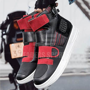 Zapatos de Motocicleta de Cuero Impermeables de Alta Calidad a Bajo Precio, Hechos con Tela Cómoda, Logotipo Personalizado, para Todas las Temporadas, para Hombre - Product Image 3