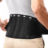 Ceinture de soutien lombaire pour soulager les douleurs du bas du dos, large, avec baleines métalliques amovibles, pour le travail et la levée de charges, respirante