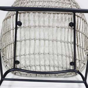 Chaise de jardin en rotin en plastique naturel Comhome Premium Comfort avec coussins profonds Caractéristiques assorties - Product Image 4