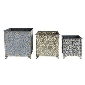 Pot de fleurs en métal doré durable avec un style moderne, idéal pour la décoration de la maison, du jardin et du balcon, au prix de gros en provenance d'Inde. - Product Image 2