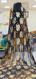 ชุดแต่งงานฟารันซาวีขายดี คุณภาพสูง ผ้าไหมแท้ 100% ระบายอากาศได้ดี พิมพ์ลายหลากสี ประดับคริสตัล ดีไซน์แบบดิรัก โซมาลี ทอแบบดั้งเดิม - Product Image 4