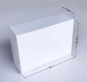 กล่องกระดาษคราฟท์สีขาวสำหรับบรรจุสบู่ กล่องสบู่สีขาวเรียบขนาดเล็ก กล่องบรรจุสบู่สีขาวขนาดใหญ่จากซัพพลายเออร์ - Product Image 1