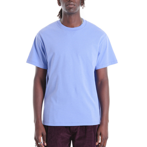 เสื้อยืดคอกลมสีพื้นผ้าฝ้าย 100% ปักโลโก้ตามสั่งขายส่ง ทรงหลวมไหล่ตก เสื้อยืดโอเวอร์ไซส์ผู้ชาย - Product Image 4