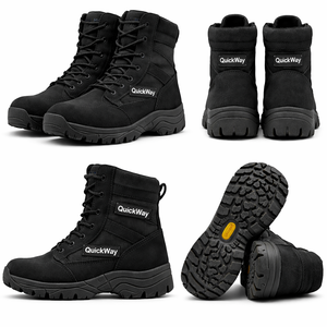 Venta al por Mayor de Botas y Zapatos Tácticos y Ceremoniales Personalizados con Diseño a Medida, Transpirables e Impermeables de Cuero en Pakistán - Product Image 5