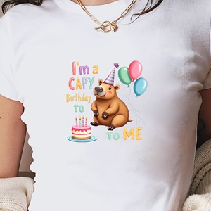 เสื้อยืดสั้นแฟชั่นผู้หญิง CIP phara Birthday I m A capy - Product Image 1