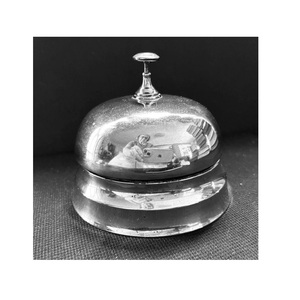 Campana de Escritorio Antigua de Aluminio con Sonido Excelente, Campana de Mesa de Aluminio para Restaurante, Oficina, Cocina, con Botón de Presión - Product Image 1