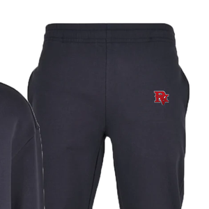 Conjunto de Sudadera con Capucha Azul Marino para Hombre, Felpa de Algodón, Logotipo Bordado, Pantalones Deportivos Casuales, Chándal de Punto de Color Sólido para Otoño - Product Image 3
