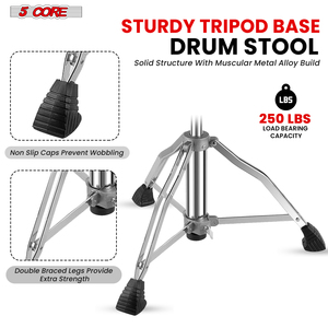 Silla de Batería para Adultos de 5 Niveles con Cojín Acolchado de 4 Pulgadas, Respaldo y Altura Ajustable con Sistema Airlift, Capacidad de 250 Libras - Product Image 5