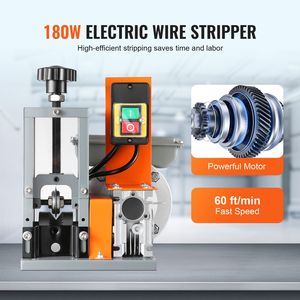 Spellatura Cavi Elettrici con Indicatore di Profondità, 180 W, 60 Ft/min, Spellafili Motorizzato per Riciclo Rottami Metallici 0.06FT 1.18FT - Product Image 2