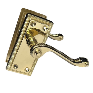 Compre al por mayor: Manija de puerta de latón macizo de alta resistencia con diseño moderno, pomo de paso para cocina y baño. - Product Image 1