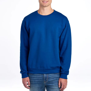 Sweat-shirt en molleton 100% coton anti-rides, anti-rétrécissement, respirant, coupe-vent, col rond uni, pour l'entraînement, mode streetwear personnalisée - Product Image 5