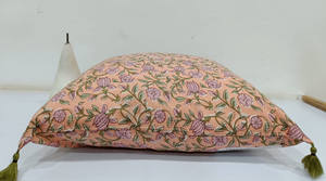 Mini taie d'oreiller personnalisable écologique 100% coton avec imprimé lotus avant et arrière pour la maison ou l'hôtel - Product Image 2