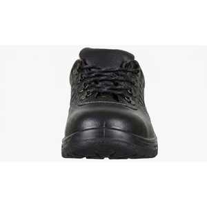 Chaussures de sécurité noires pour hommes à embout d'acier, anti-écrasement, anti-perforation, respirantes, en cuir, basses, toutes saisons, pour la construction et l'usine - Product Image 5