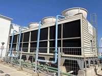 TOBEL grande unité d'échangeur de chaleur tour de refroidissement FRP refroidisseur industriel de traitement de l'eau de tirage induit par flux croisé