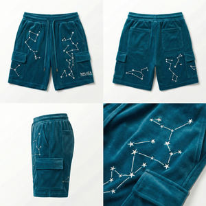 Shorts Cargo Unisex de Terciopelo, Diseño Sólido, Ecológicos, Transpirables, de Secado Rápido, Tendencia de Verano, Oficiales de Maluza Industries - Product Image 6