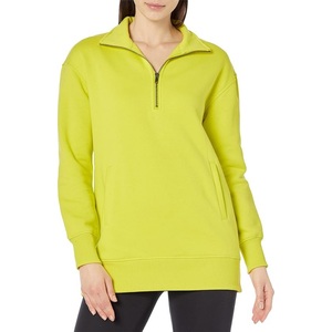 Chemise pour femme, demi-zip métallique, logo personnalisé, vêtements de sport, fitness, course à pied, entraînement, hiver, chaude, isolante, écologique - Product Image 1