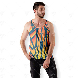 Camiseta sin Mangas Deportiva para Hombre, Personalizable con Logotipo, 100% Poliéster, Transpirable, Ligera, de Secado Rápido, 100 Gramos, Alta Calidad ODM - Product Image 4